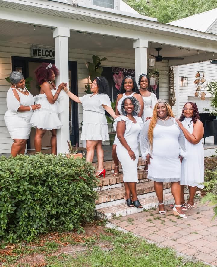 A sisterhood gathering on the porch
